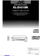 JVC XL-Z431BK Instructions Manual preview