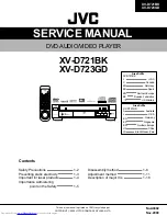 Preview for 1 page of JVC XV-D721BK Service Manual