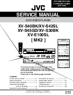 Preview for 1 page of JVC XV-E100SL Service Manual