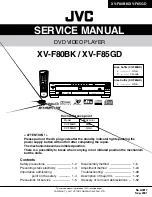 Preview for 1 page of JVC XV-F80BK - Progressive-Scan DVD Player Service Manual