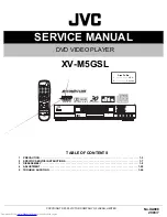 Предварительный просмотр 1 страницы JVC XV-M5GSL Service Manual