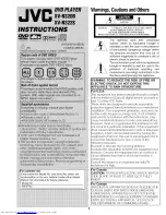 Preview for 1 page of JVC XV-N320B Instructions Manual