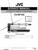 JVC XV-NP10S Service Manual предпросмотр