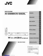 Preview for 1 page of JVC XV-S502SL Instructions Manual