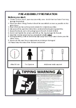 Preview for 2 page of JWA 70458 Assembly Instruction Manual