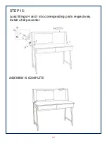 Предварительный просмотр 12 страницы JWA ALCOY 68425 Assembly Instruction Manual