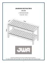 Предварительный просмотр 1 страницы JWA ARLON 70330 Assembly Instructions Manual