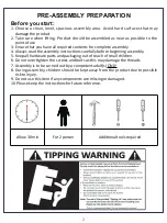 Предварительный просмотр 2 страницы JWA BEATRICE 70182 Assembly Instruction Manual