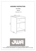 JWA Caldwell 75116 Assembly Instruction Manual предпросмотр