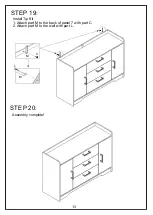 Предварительный просмотр 13 страницы JWA Caldwell 75118 Assembly Instruction Manual