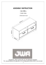 JWA CALDWELL 75129 Assembly Instruction Manual предпросмотр