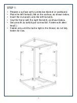 Предварительный просмотр 4 страницы JWA CHINON 68717 Assembly Instruction Manual