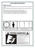 Предварительный просмотр 2 страницы JWA CLAUDE 73584 Assembly Instruction Manual