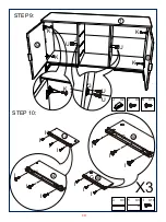 Предварительный просмотр 10 страницы JWA CLAUDE 73584 Assembly Instruction Manual