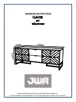 Предварительный просмотр 1 страницы JWA CLAUDE 73585 Assembly Instruction Manual