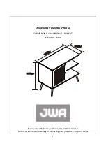 Предварительный просмотр 1 страницы JWA CLEMENTINE 70188 Assembly Instruction Manual