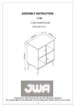 JWA COBB 75100 Assembly Instruction Manual предпросмотр