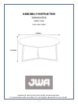 Предварительный просмотр 1 страницы JWA DARLINGTON 68950 Assembly Instruction Manual