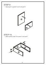 Предварительный просмотр 9 страницы JWA DEAN 75110 Assembly Instruction Manual