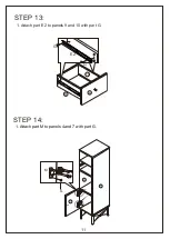 Предварительный просмотр 11 страницы JWA DEAN 75110 Assembly Instruction Manual