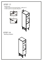 Предварительный просмотр 13 страницы JWA DEAN 75110 Assembly Instruction Manual