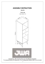 JWA DEAN 75111 Assembly Instruction Manual предпросмотр