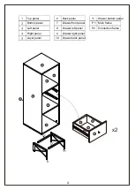 Предварительный просмотр 4 страницы JWA DEAN 75111 Assembly Instruction Manual