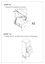 Предварительный просмотр 11 страницы JWA DEAN 75111 Assembly Instruction Manual