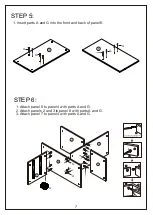 Предварительный просмотр 7 страницы JWA Dean 75112 Assembly Instruction Manual