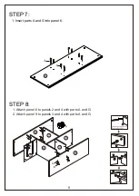 Предварительный просмотр 8 страницы JWA Dean 75112 Assembly Instruction Manual