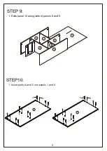 Предварительный просмотр 9 страницы JWA Dean 75112 Assembly Instruction Manual