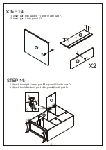 Предварительный просмотр 11 страницы JWA Dean 75112 Assembly Instruction Manual