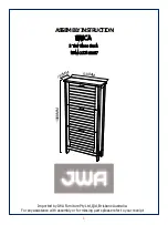 Предварительный просмотр 1 страницы JWA ERICA 69387 Assembly Instruction Manual