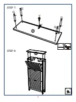 Preview for 8 page of JWA ERICA 69387 Assembly Instruction Manual