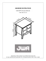 Preview for 1 page of JWA FAIRHOPE 2 70170 Assembly Instruction Manual