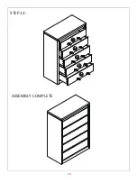 Предварительный просмотр 10 страницы JWA FORFAR 5 DRW TALLBOY 70460 Assembly Instruction Manual