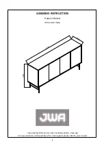 Предварительный просмотр 1 страницы JWA Frederick 73663 Assembly Instruction Manual