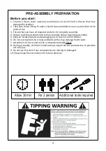 Preview for 2 page of JWA Frederick Entertainment 73666 Assembly Instruction Manual