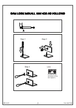 Preview for 3 page of JWA Frederick Entertainment 73666 Assembly Instruction Manual