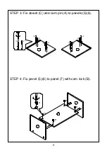 Preview for 6 page of JWA Frederick Entertainment 73666 Assembly Instruction Manual