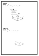 Предварительный просмотр 4 страницы JWA FRY 75225 Assembly Instruction Manual