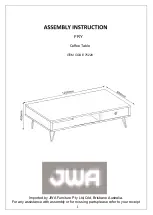 Предварительный просмотр 1 страницы JWA Fry 75228 Assembly Instruction Manual