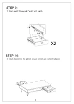 Предварительный просмотр 8 страницы JWA Fry 75228 Assembly Instruction Manual