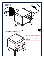 Предварительный просмотр 12 страницы JWA FULLER 74630 Assembly Instruction Manual