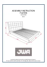 Предварительный просмотр 1 страницы JWA FULTON 68047 Assembly Instruction Manual