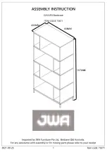 JWA GALVAN 73671 Assembly Instruction Manual предпросмотр