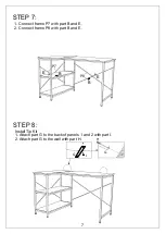 Предварительный просмотр 7 страницы JWA GARRISON 75134 Assembly Instruction Manual