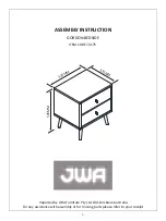 Предварительный просмотр 1 страницы JWA GORDON 74175 Assembly Instruction Manual