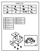 Предварительный просмотр 3 страницы JWA GORDON 74175 Assembly Instruction Manual