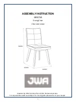 JWA GRATIA 69240 Assembly Instruction Manual предпросмотр